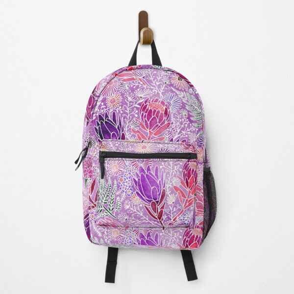 Item preview, Botanical Protea Garden - Feminine Purple & Pinks designed and sold by Sketchbook Designs.