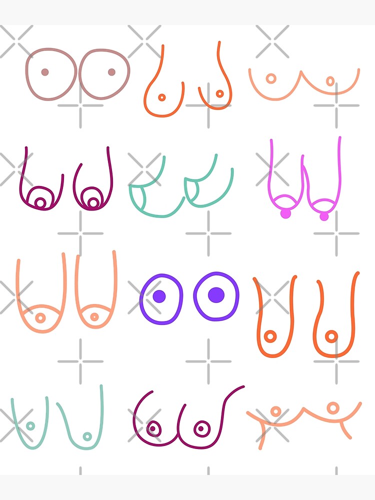 Types of boobs Poster for Sale by Ravindu1997