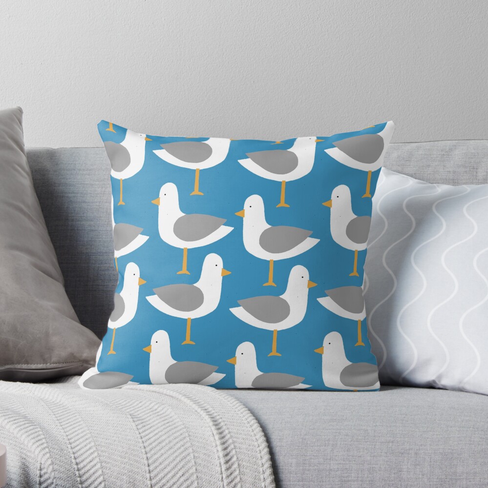 Seagull 7.0 Throw Pillow