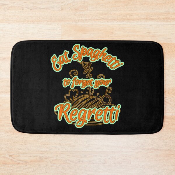 Item preview, Eat Spaghetti to Forget Your Regretti designed and sold by my-green-gecko.