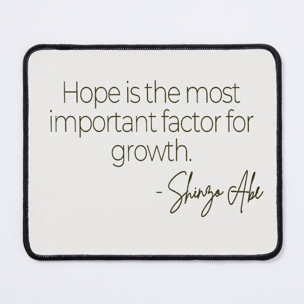 Item preview, Shinzo Abe Inspirational Quotes designed and sold by TonsPOD.