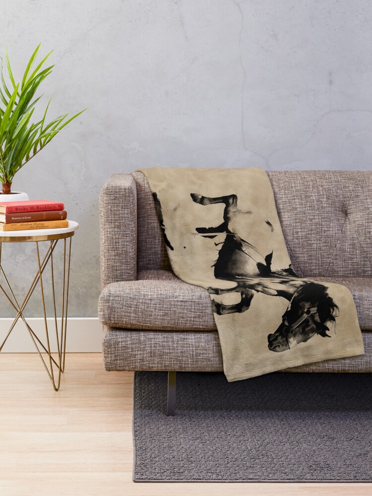 Thumbnail 2 of 6, Throw Blanket, Bronco Rider - Rodeo Cowboy designed and sold by NaturePrints.