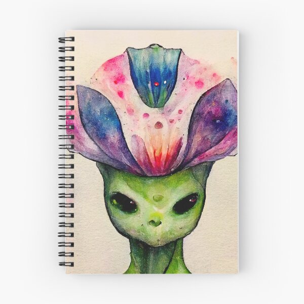 Item preview, Leif the Watercolor Funny Flower Alien Monster designed and sold by pixelista.