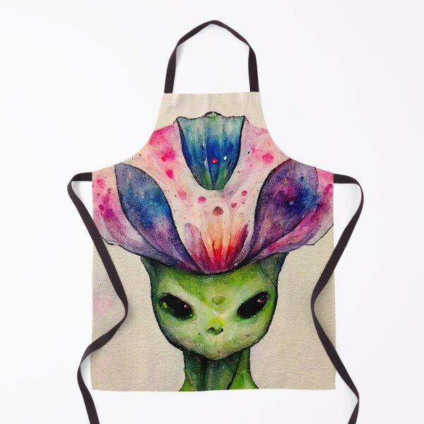 Item preview, Leif the Watercolor Funny Flower Alien Monster designed and sold by pixelista.