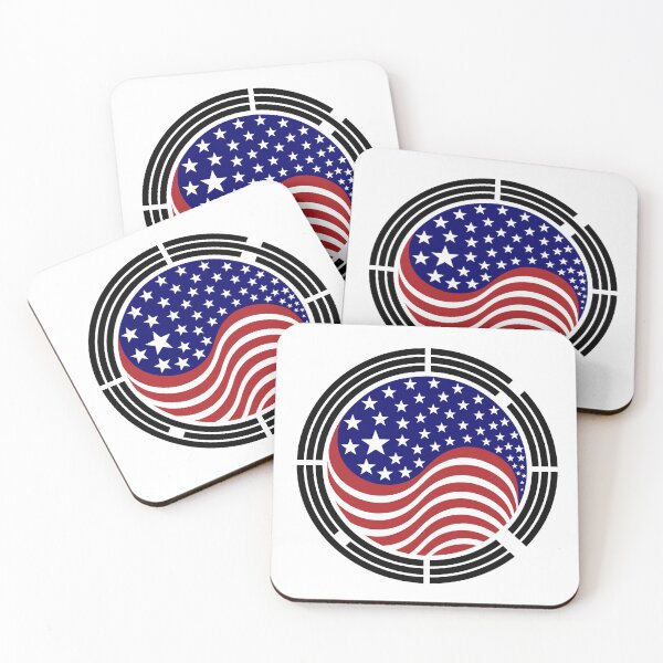 Item preview, Korean American Multinational Patriot Flag Series designed and sold by Carbon-Fibre Media.
