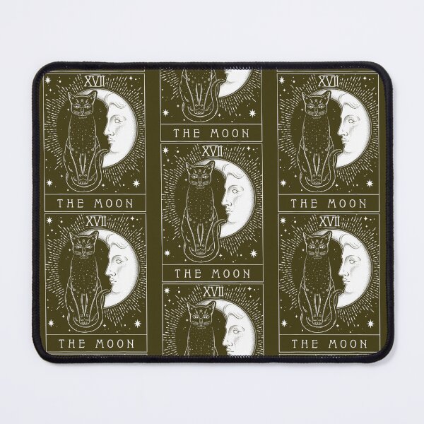 Item preview, Tarot Card Crescent Moon And Cat designed and sold by IchanKira.