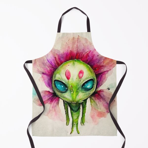 Item preview, Florent the Watercolor Funny Flower Alien Monster designed and sold by pixelista.