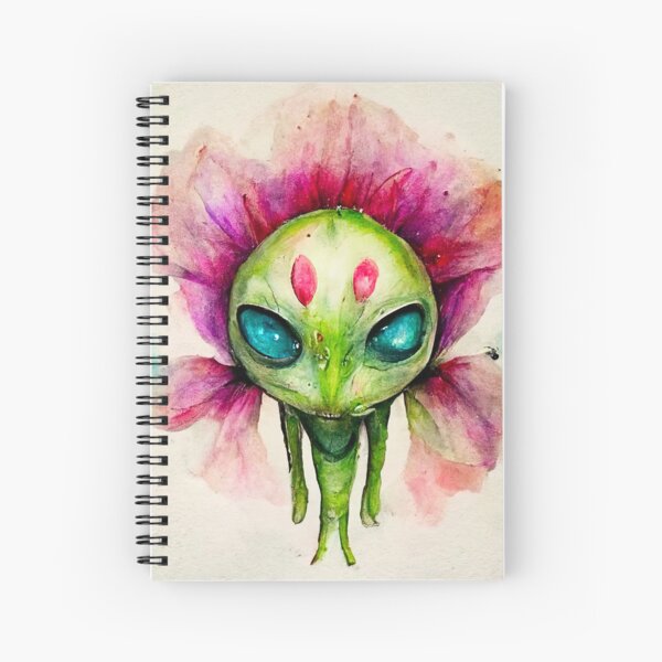 Item preview, Florent the Watercolor Funny Flower Alien Monster designed and sold by pixelista.