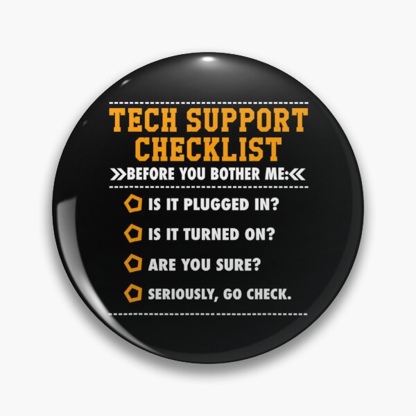 Item preview, Tech Support Checklist T-Shirt, Sysadmin designed and sold by IchanKira.