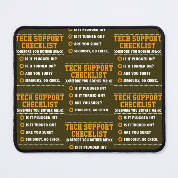 Item preview, Tech Support Checklist T-Shirt, Sysadmin designed and sold by IchanKira.