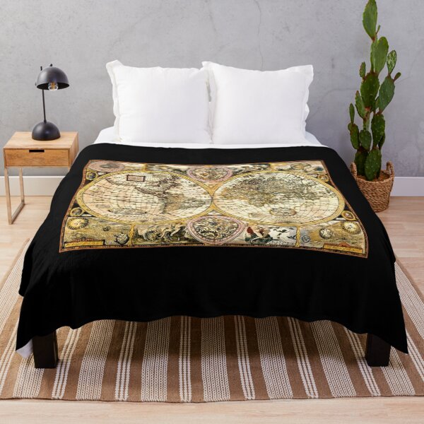 Item preview, Gorgeous 15th century Old World Map in full color Poster designed and sold by bubarmahunap.