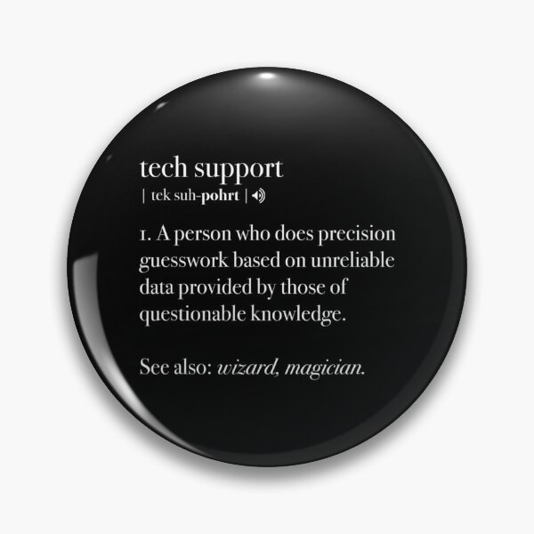 Item preview, Tech Support Definition Computer Geek Programmer designed and sold by IchanKira.