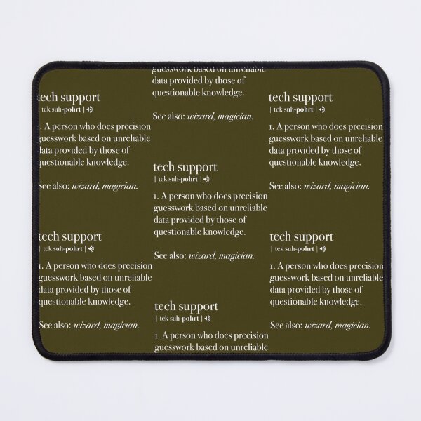 Item preview, Tech Support Definition Computer Geek Programmer designed and sold by IchanKira.