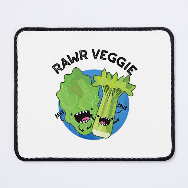 Item preview, Rawr Veggie Funny Food Puns  designed and sold by punnybone.