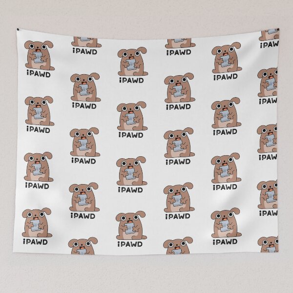 Item preview, iPawd Cute Doggie Tablet Pun designed and sold by punnybone.