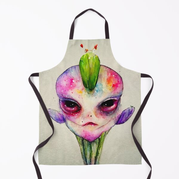 Item preview, Florian the Watercolor Funny Flower Alien Monster designed and sold by pixelista.
