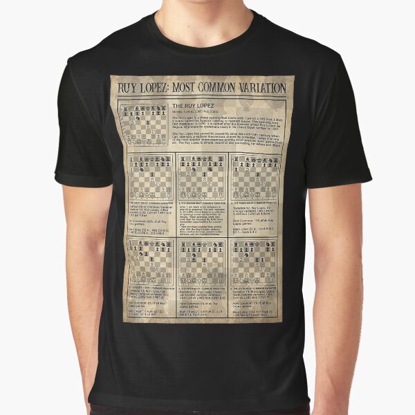 Ruy López Popart Chess T-shirt