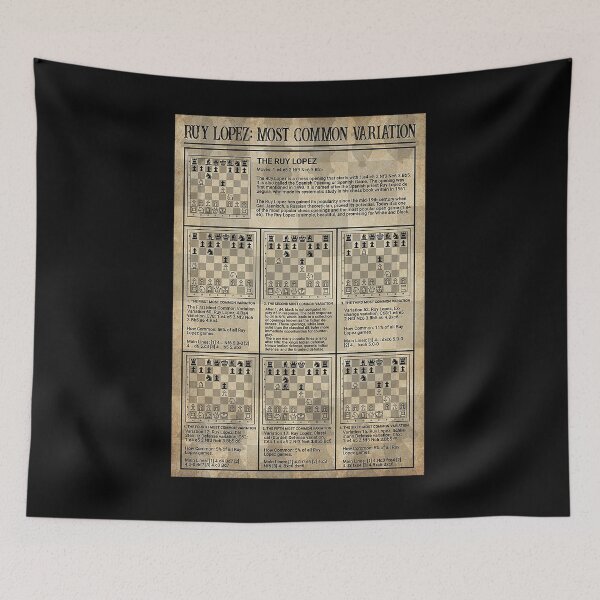 Item preview, Chess Ruy Lopez Most Common Variation  designed and sold by reenea84.