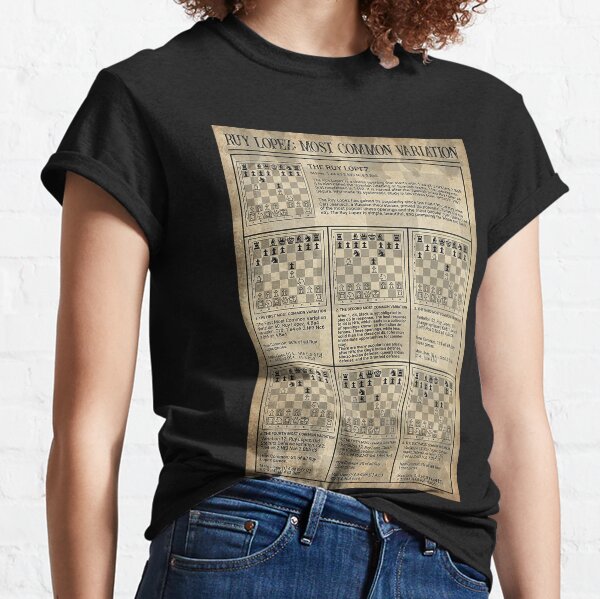 Ruy López Popart Chess T-shirt