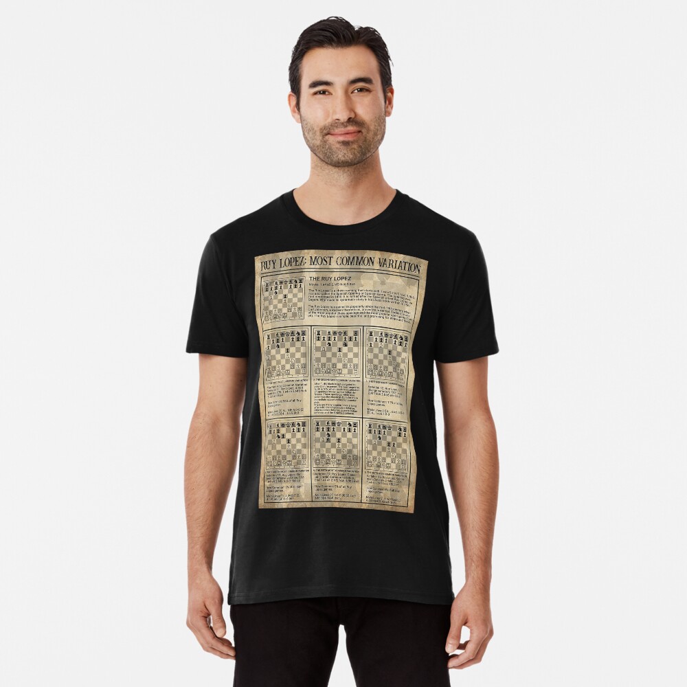 Ruy López Popart Chess T-shirt