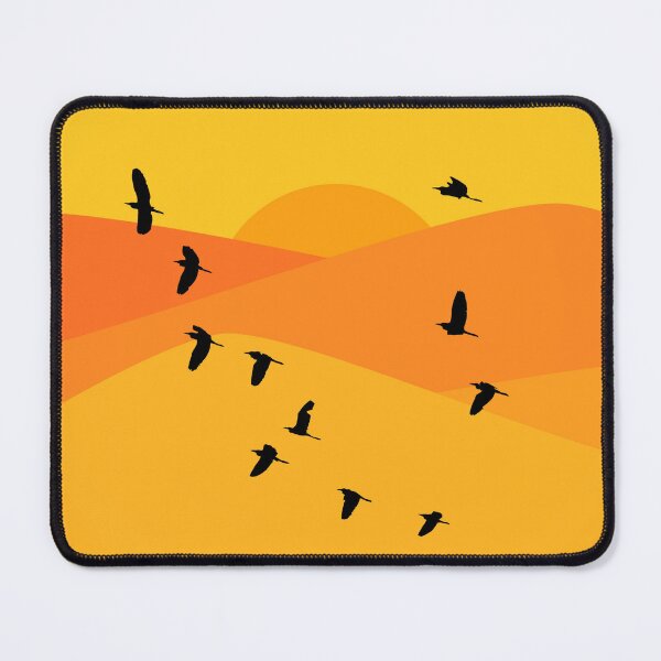 Item preview, Sunset migration in orange designed and sold by BumbleBearArtUK.