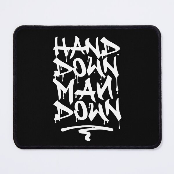 Item preview, Hand Down Man Down - Basketball & Boxing Quote - Graffiti Art Hip Hop Font designed and sold by COURT-VISION.