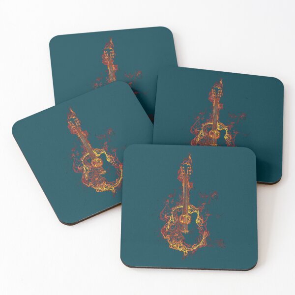 Item preview, Flaming Guitar  designed and sold by GottliebLesley.