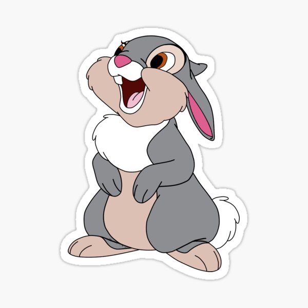 breuk familie leerboek Thumper from Bambi" Sticker for Sale by M3g3n | Redbubble