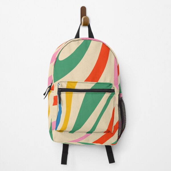 Item preview, Wavy Loops Abstract Pattern in Rainbow Colors designed and sold by kierkegaard.