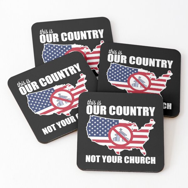 Item preview, This Is OUR Country, NOT Your Church Protest designed and sold by Happy Puppy Print On Demand.