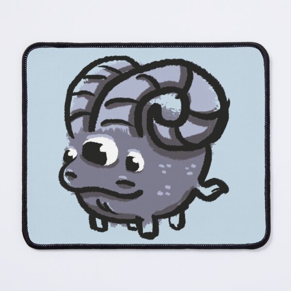 Item preview, Three-Eyed Ram Doodle Monster designed and sold by natsdreamlings.