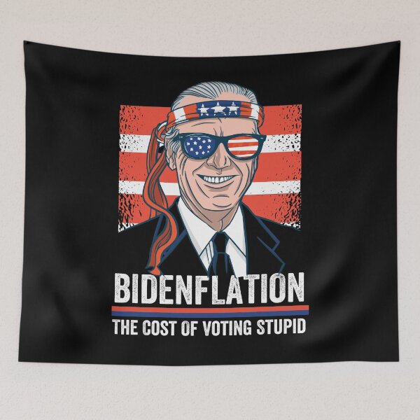 Item preview, Bidenflation The Cost Of Voting Stupid Anti Biden designed and sold by retrodesigner14.