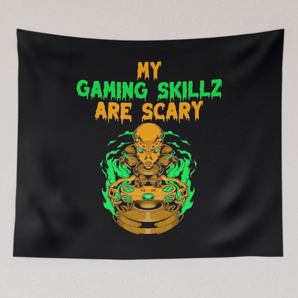 Item preview, My Gaming Skills Are Scary. Gamer´s Halloween designed and sold by Rebel-Design.