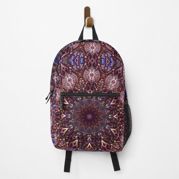 Item preview, Purple Blue Gold 12 Point Mandala designed and sold by DiscoGypsyFish.