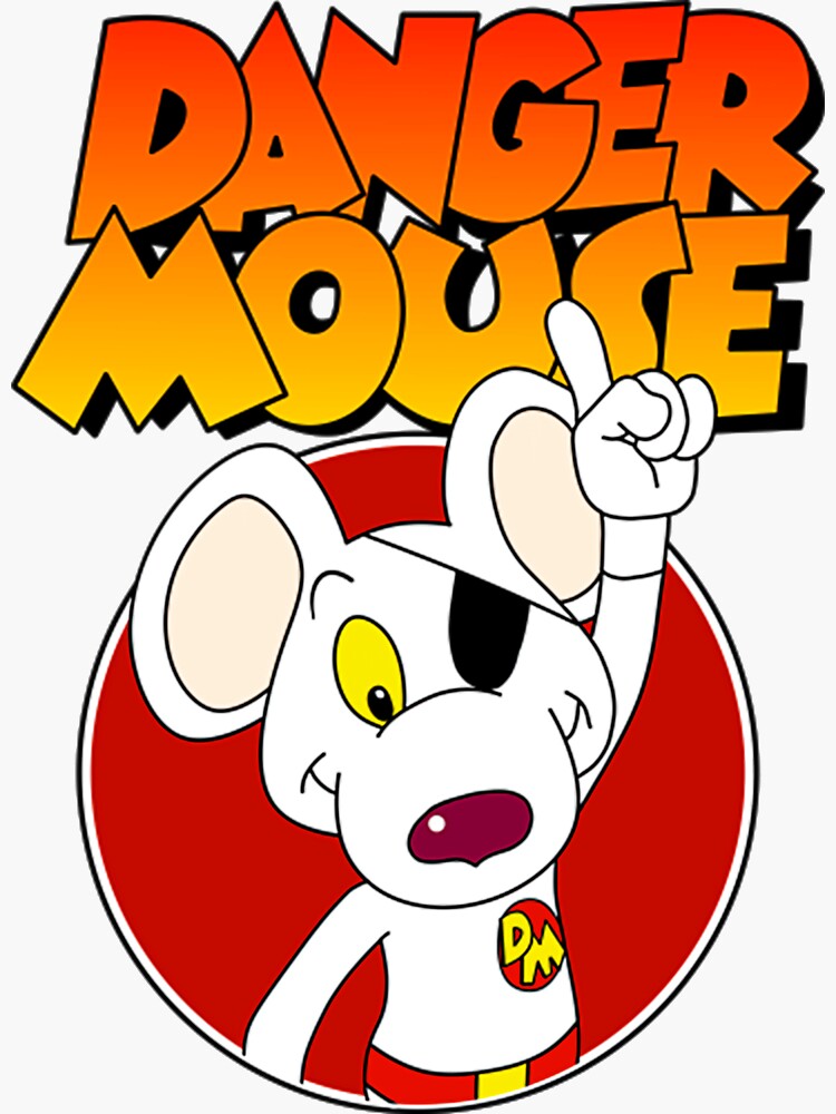 “Danger Mouse logo” Sticker for Sale by gracicintire | Redbubble
