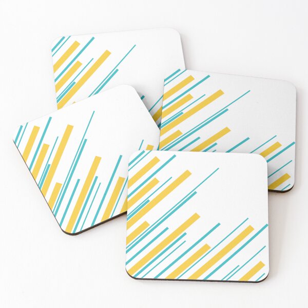 Item preview, Diagonals - Turquoise and Yellow designed and sold by LAEC-Shop.