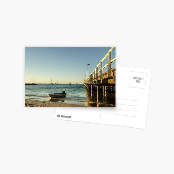 Tinny at the Jetty Postcard