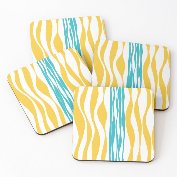 Item preview, Ebb and Flow - Turquoise & Yellow designed and sold by LAEC-Shop.