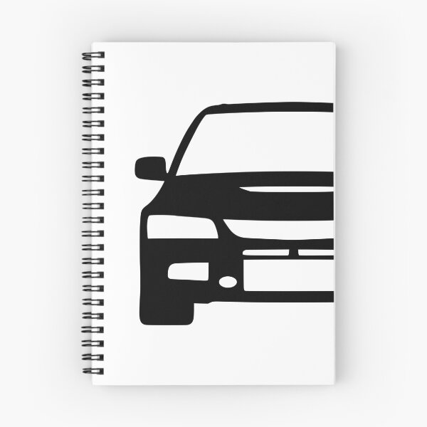 Artikelvorschau, Mitsubishi Lancer EVO IX EVO 9 schwarze Silhouette entworfen und verkauft von EdimDesign.