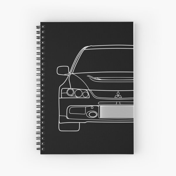 Artikelvorschau, Mitsubishi Lancer EVO IX EVO 9 weiße Linien entworfen und verkauft von EdimDesign.