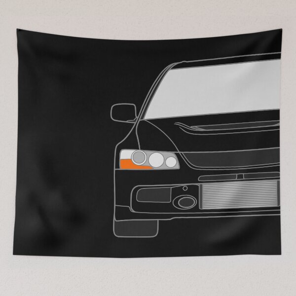 Artikelvorschau, Mitsubishi Lancer EVO IX EVO 9 farbig entworfen und verkauft von EdimDesign.
