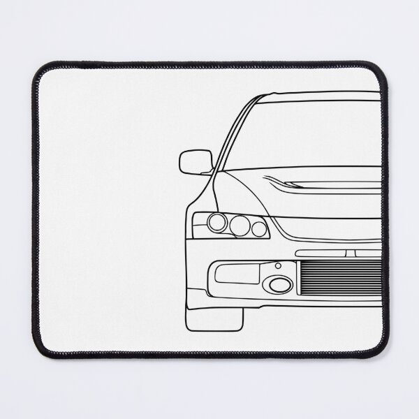 Artikelvorschau, Mitsubishi Lancer EVO IX EVO 9 schwarze Linien entworfen und verkauft von EdimDesign.