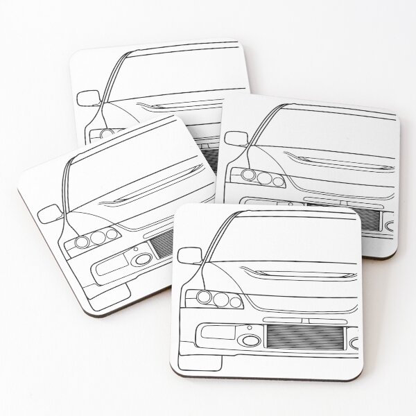 Item preview, Mitsubishi Lancer EVO IX EVO 9 black lines designed and sold by EdimDesign.