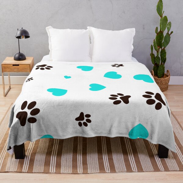 Item preview, Dog Paw Aqua Heart Art designed and sold by Tshirtstory.