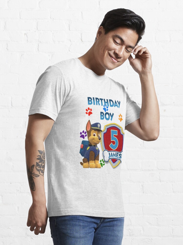 Paw Patrol Birthday Sale Boy Shirt T-Shirt Essential Redbubble for hansennielsen Promotions\