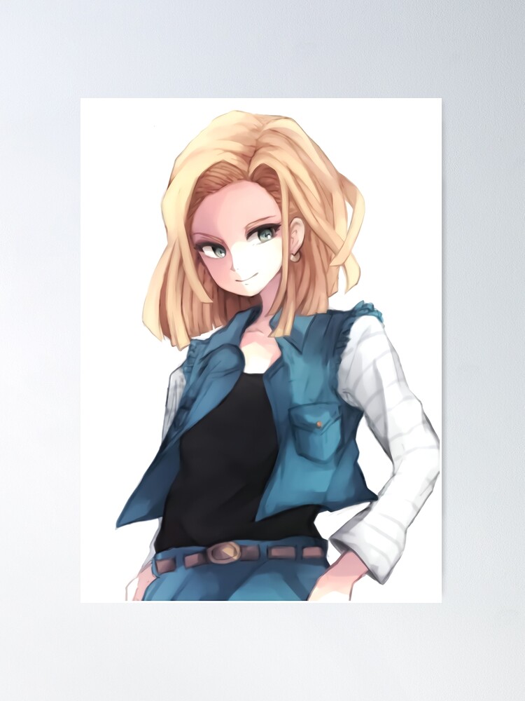 Android 18 Dragon Ball Japanese Poster for Sale by Allenfawnpal