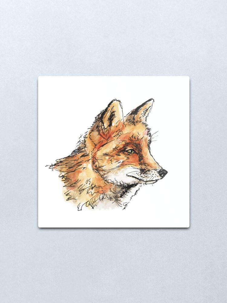 Alternate view of Fox Casual Metal Print