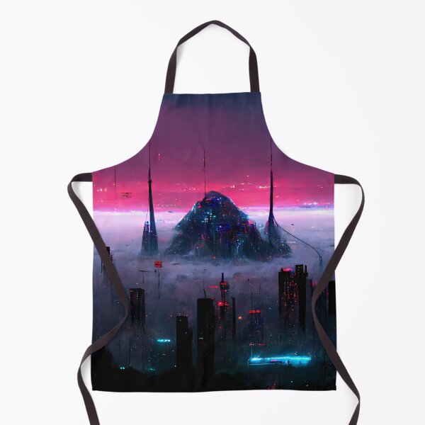 Aperçu de l'œuvre Ville cyberpunk futuriste créée et vendue par endage.