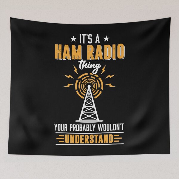 Item preview, ham radio operator graphic Classic  designed and sold by bubarmahunap.