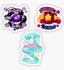 Fight like a Girl sticker sheet Sticker